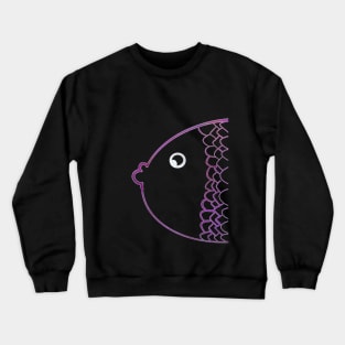 Colorful karp rainbow purple Crewneck Sweatshirt